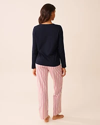 Gingerbread Print Cotton PJ Set