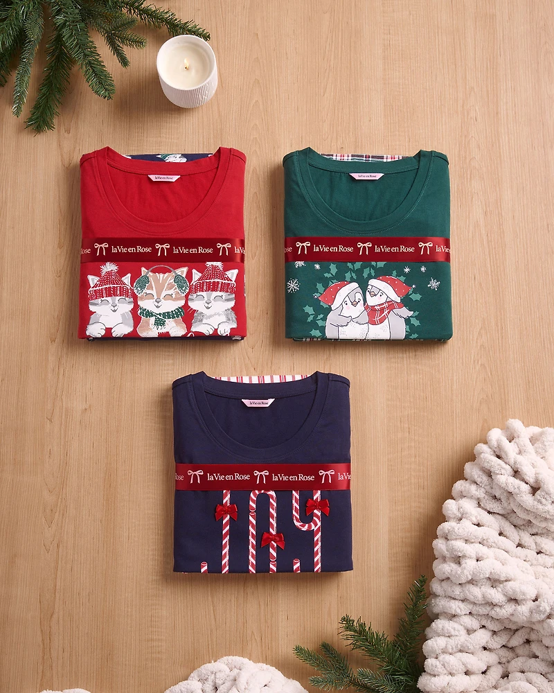 Ensemble pyjama en coton imprimé chien