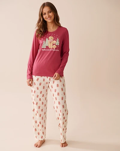 Dog Print Cotton PJ Set