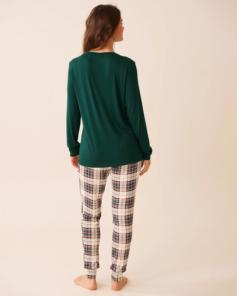 Dog Print Long Sleeve PJ Set