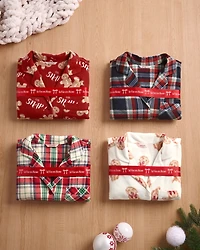 Ensemble pyjama en polaire imprimé ours