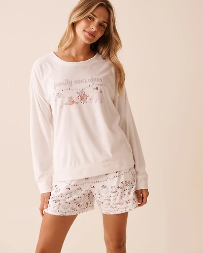 Teddy Bear Soft Velour Long Sleeve Shirt