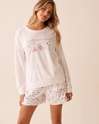 Teddy Bear Soft Velour Long Sleeve Shirt