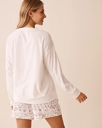 Teddy Bear Soft Velour Long Sleeve Shirt