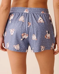 Farm Friends Print Super Soft Pajama Shorts