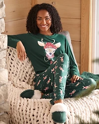 Pantoufles en faux suède et fausse fourrure