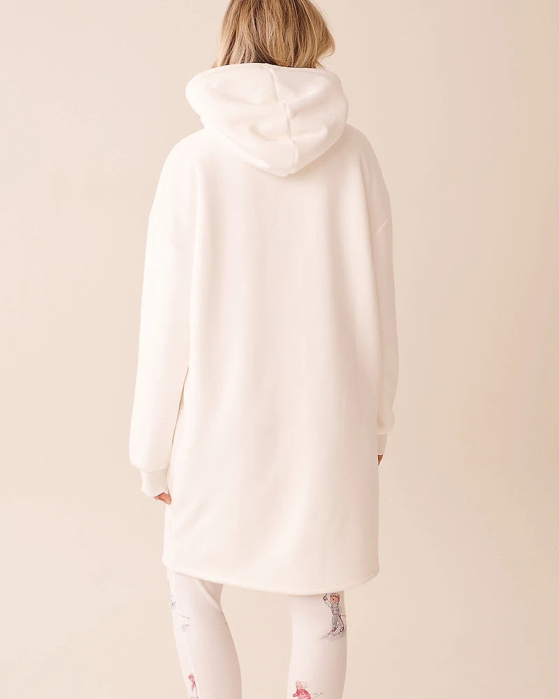 Hooded Robe with Zipper