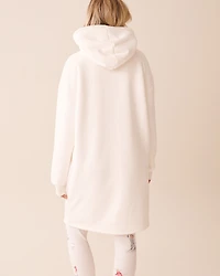 Hooded Robe with Zipper
