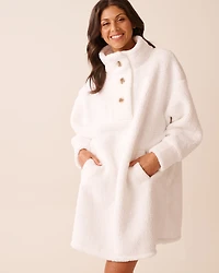 Oversized Button-up Sweatshirt