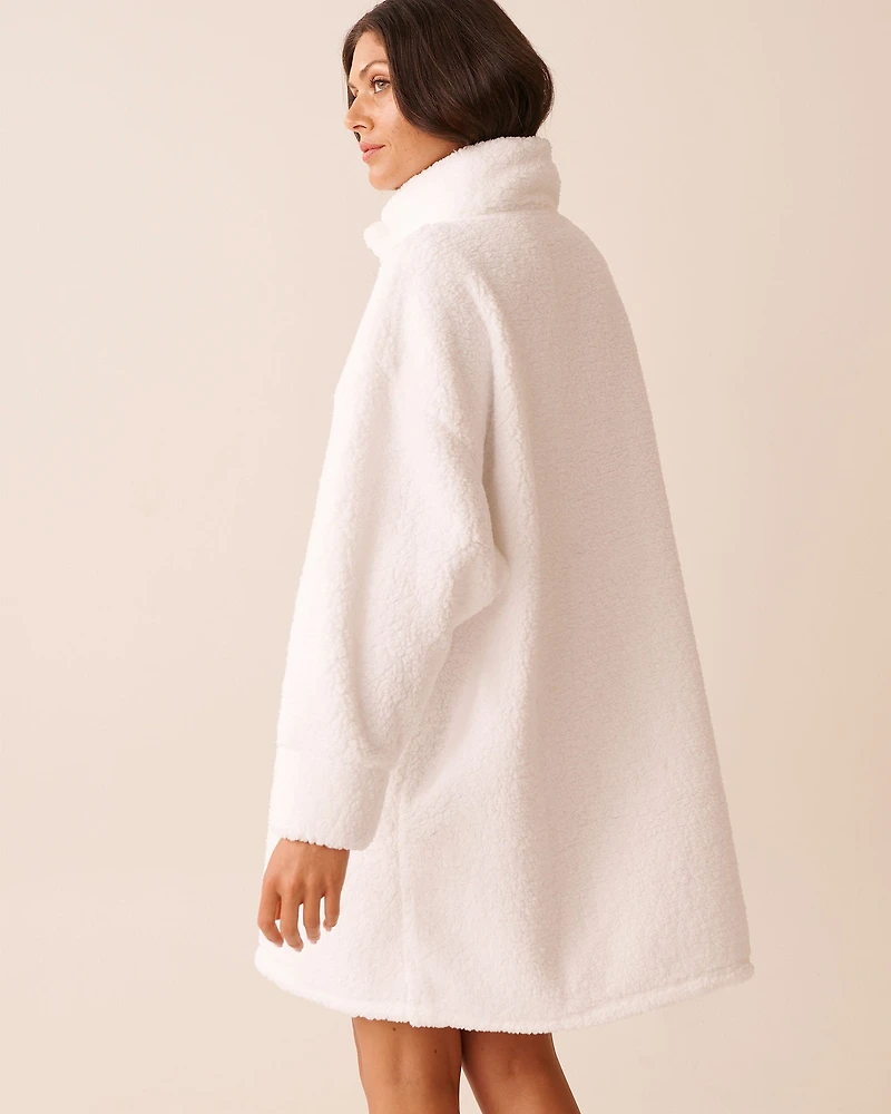 Oversized Button-up Sweatshirt