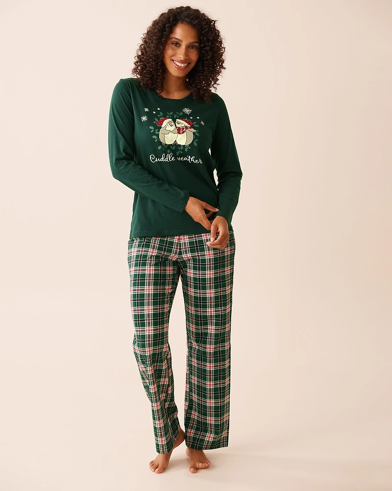 Penguin Print Cotton PJ Set