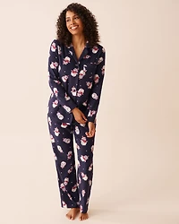 Polar Bear Print Microfleece PJ Set