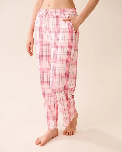 Pink Plaid Super Soft Pajama Pants