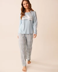 Ensemble pyjama en coton imprimé pain d'épices