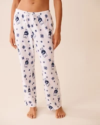 Polar Bear Print Microfleece PJ Set