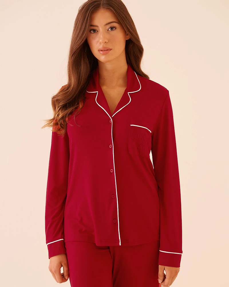 Comfort & Joy Print Super Soft Button-down Shirt