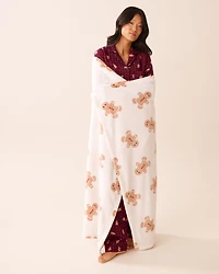 Couverture après-ski en peluche douce