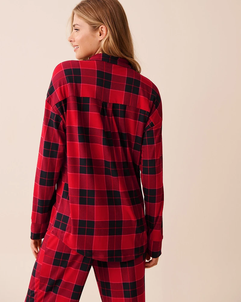 Buffalo Plaid Super Soft Button-down Shirt