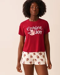 Teddy Bear Print Recycled Fibers T-shirt