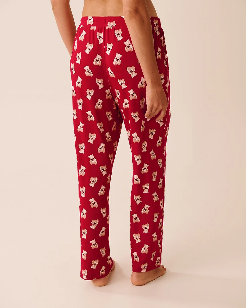 Teddy Bear Print Super Soft Pajama Pants