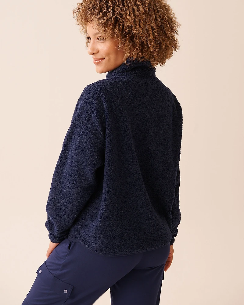 Teddy Fleece Half-zip Sweatshirt