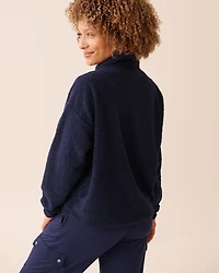 Teddy Fleece Half-zip Sweatshirt