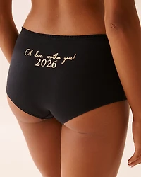 Ruffle Trim Cotton Boyleg Panty