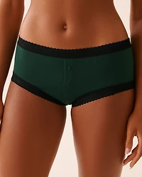 Super Soft Lace Trim Boyleg Panty