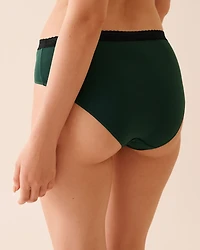 Super Soft Lace Trim High Waist Bikini Panty