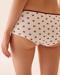 Culotte garçonne en coton bordure volantée