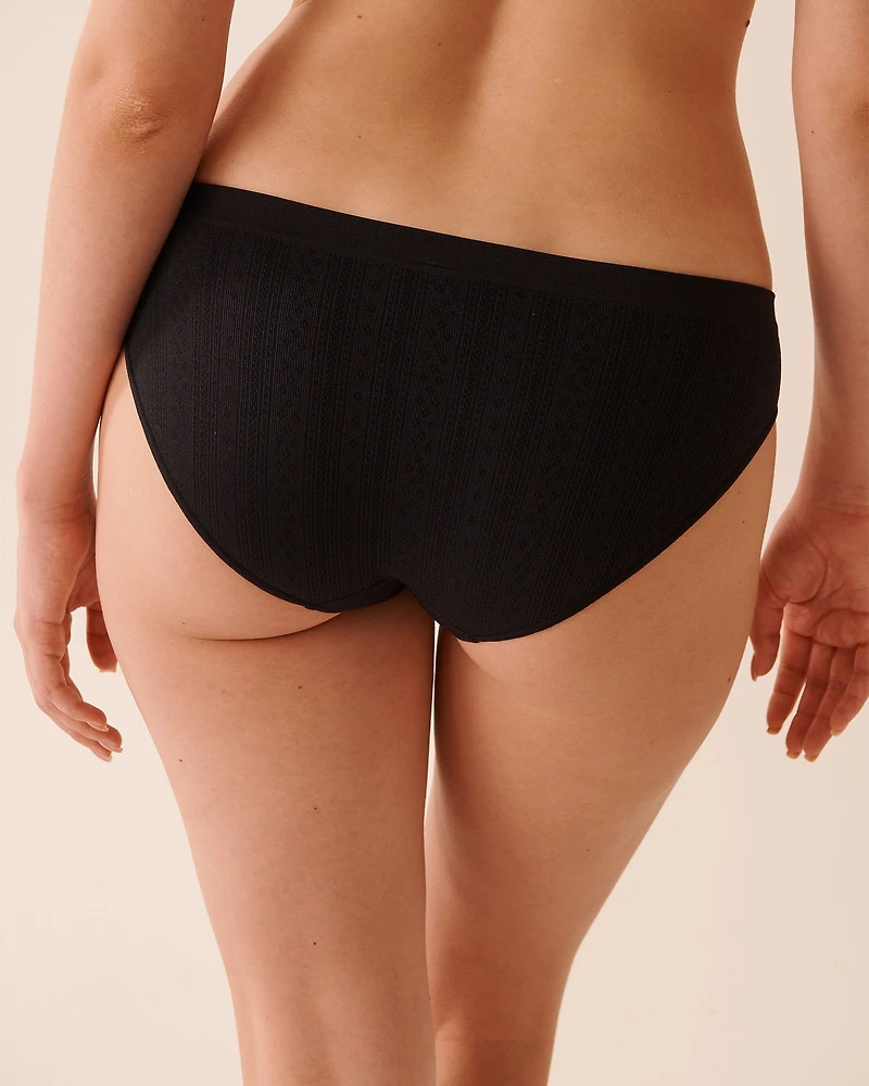 Seamless Fabric Pointelle Bikini Panty