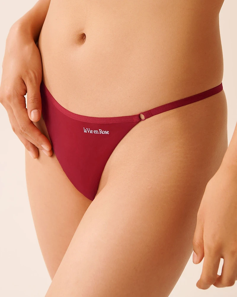 Adjustable Microfiber String Panty