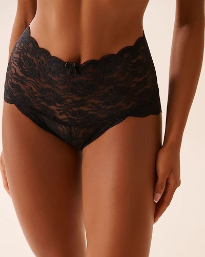 Lace High Waist Bikini Panty