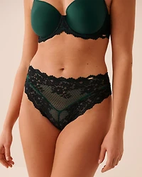 2-tone Lace High Waist Cheeky Panty