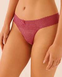 Lace Thong Panty