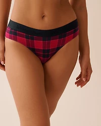 Culotte bikini coton et bande élastique logo