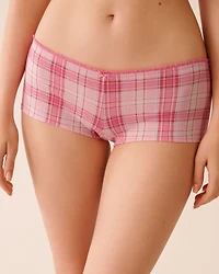 Ruffle Trim Cotton Boyshort Panty