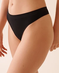 Seamless Fabric Pointelle Thong Panty