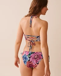 TROPICAL OUTLINE Bandeau Bikini Top