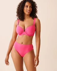 PINK PUNCH Mid Waist Cheeky Bikini Bottom