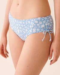 SERENE BLUE Side Tie Brazilian Bikini Bottom