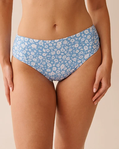 SERENE BLUE Mid-rise Bikini Bottom