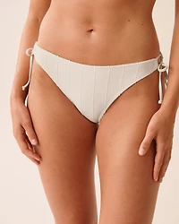 Bas de bikini brésilien noué aux hanches SMOCKED