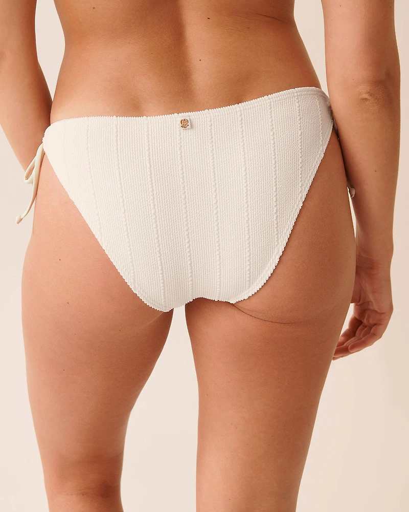 Bas de bikini brésilien noué aux hanches SMOCKED