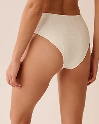 Bas de bikini cheeky taille mi-haute SMOCKED