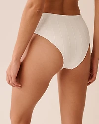 Bas de bikini cheeky taille mi-haute SMOCKED