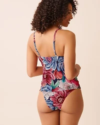 Haut tankini encolure ronde FLORAL POP