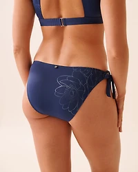 Bas de bikini brésilien noué aux hanches MOONLIGHT BLOOM
