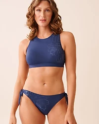 Bas de bikini brésilien noué aux hanches MOONLIGHT BLOOM