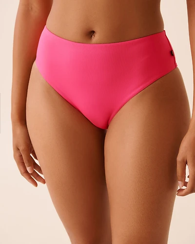 Bas de bikini cheeky taille mi-haute PINK PUNCH